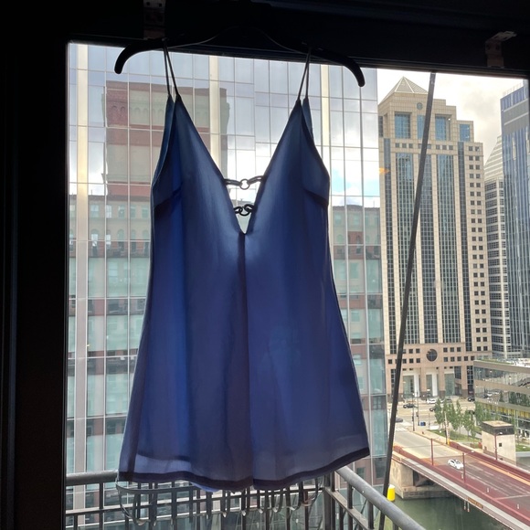 Revolve - by the way light blue double ringed romper - Picture 2 of 4